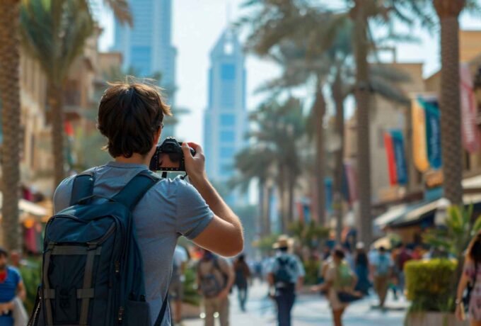 tourist taking photo